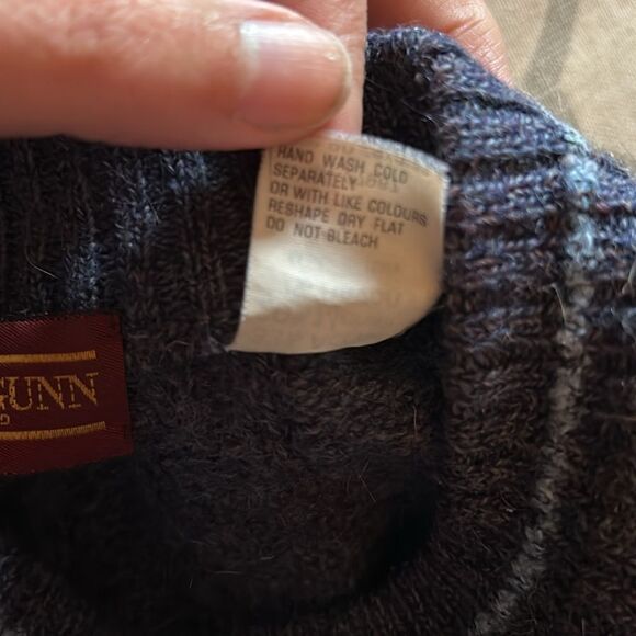 Vintage COOGI Inspired Blue 1990s Wool Mohair Blend Sweater Made in Italy- Large - Picture 9 of 9